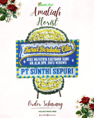 Papan Bunga Duka di Tanah Hitam